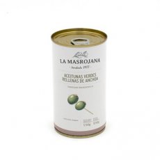 La Masrojana Manzanilla olijven met ansjovis 150gr